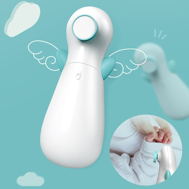 Elektrische Baby Nail Trimmer Stille Baby Nagelknipper Anti-Snuifje Manicure Set Automatische Pauze Bescherming Baby Veiligheid Zorg