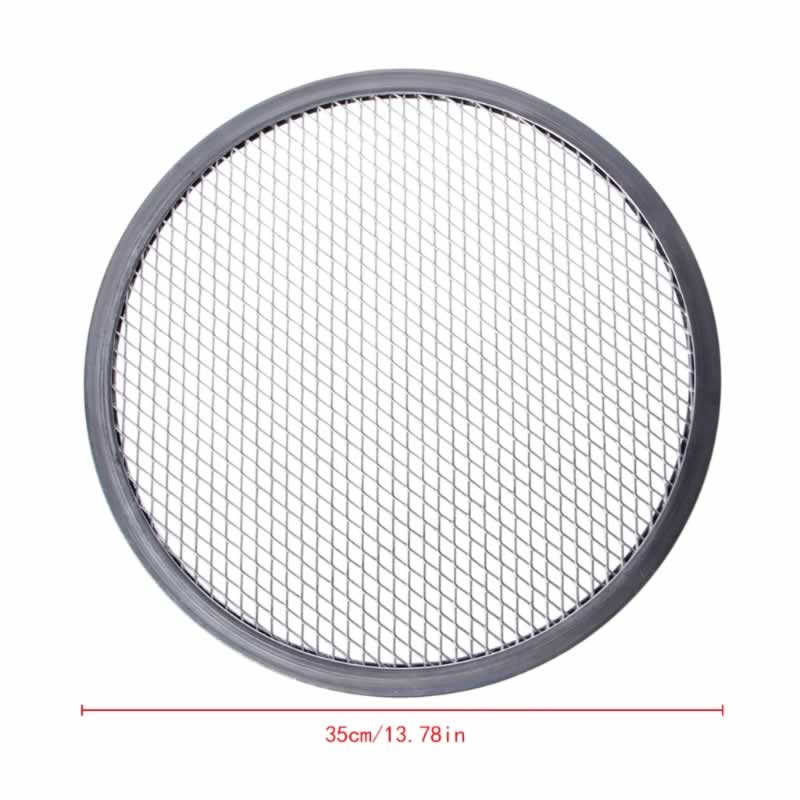 Aluminum Mesh Grill Pizza Screen Round Baking Tray Net Kitchen Tools Ovens Kit 29EA: 14 inch