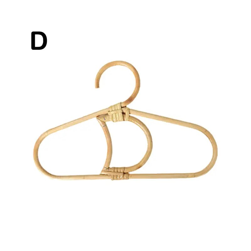 Perchero de ratán hecho a mano, perchero de ratán para niños y adultos, perchero, organizador de ropa, colgador de vestido, ganchos de pared, percha para niños: Amarillo claro