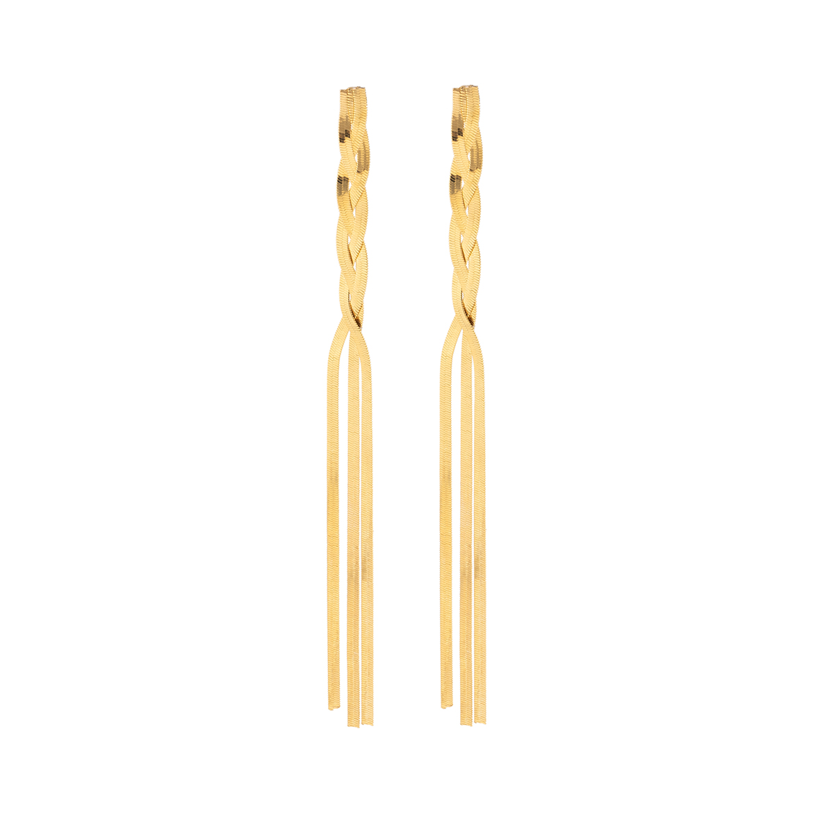 Ingemark Kpop-pendientes largos de cadena de serpiente para mujer, aretes colgantes Vintage de boda, accesorios de , joyería de