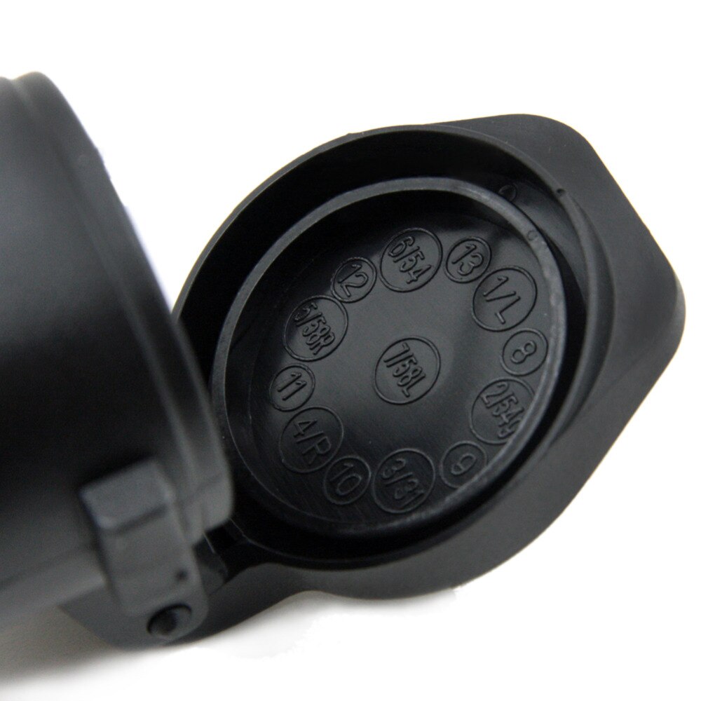 TIROL 7 Tot 13 Pin Trailer Plug Black frosted materialen Trailer Bedrading Connector 12 V Trekhaak Trekhaak Plug