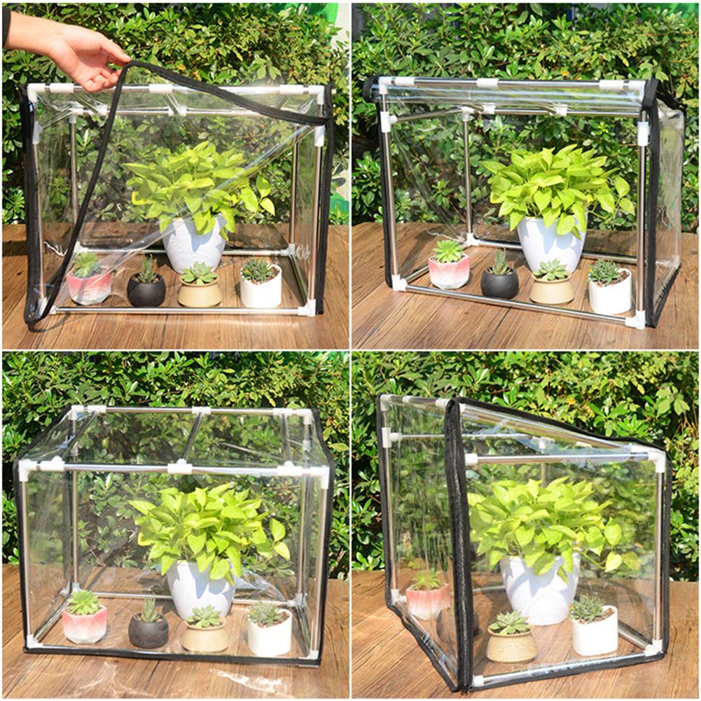 Mini plantes serre intérieur extérieur cache pot abri Transparent verre souple Film serre pour plantes de jardin