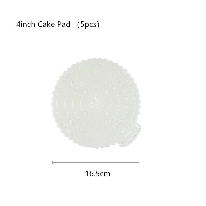 Jo life 1 set genomskinlig tårtlåda plast bröllopstårta förpackningsunderlag klara lådor cupcake muffin kupolhållare: 4 tums pad 5 st
