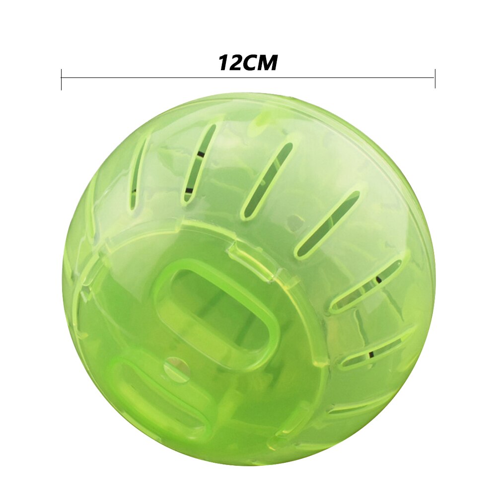 Hamster ball leker 10/12cm antistress kjæledyr trening jogging løpeballer for små kjæledyr chinchilla gnager rotte mus produkter: Grønn / 12cm