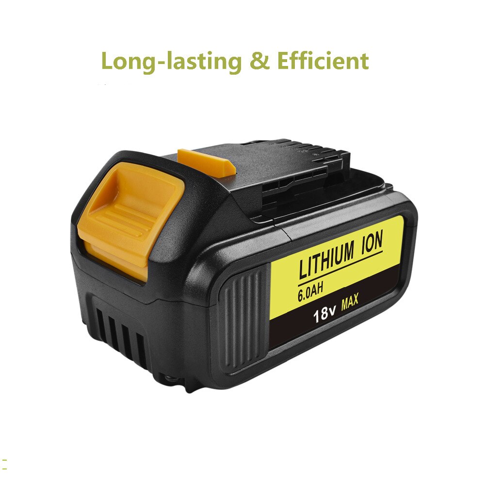 18V 6000mAh Liion Battery DCB180 Rechargeable Battery For DEWALT DCB180,DCB181 XJ DCB200,DCB201,DCB201-2,DCB204,DCB20 DCB182