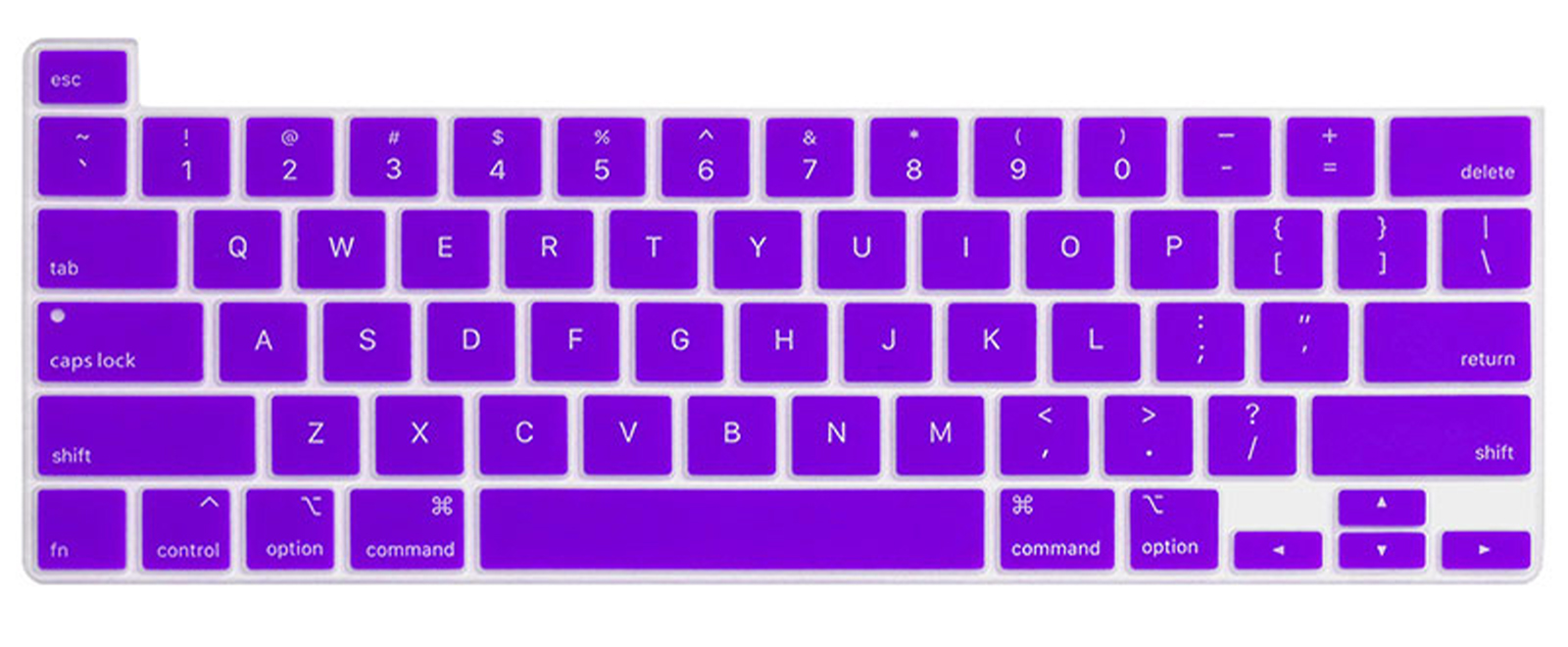 Us Layout Voor Macbook Pro 13 M1 Chip A2338 Toetsenbord Cover Silicium Voor Macbook M1 Chip Pro 13 A2338 toetsenbord Skin Protector: US Purple