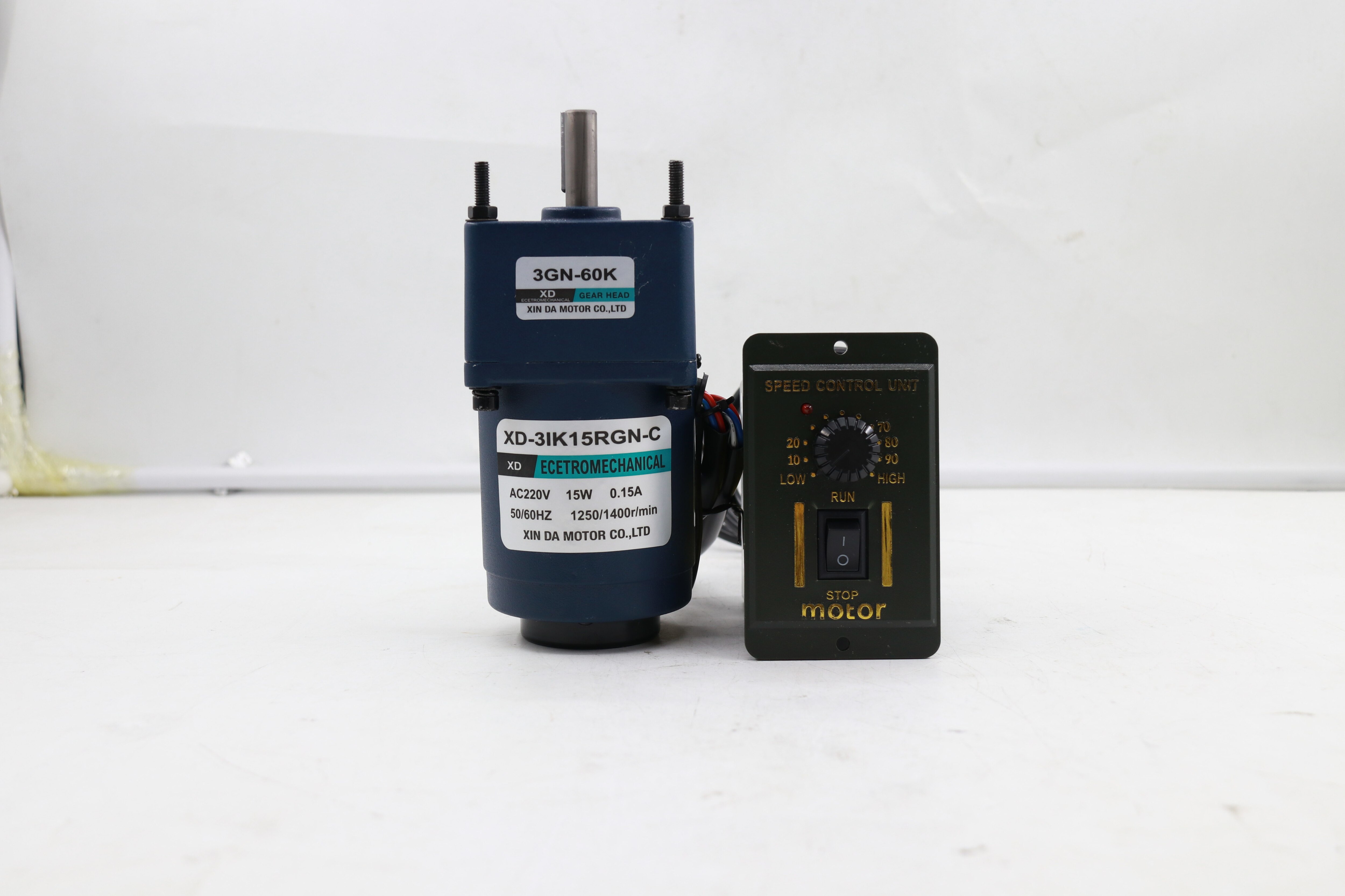 220V (AC gear motor + governor) 15W gear slow micro-speed small motor single-phase slow motor