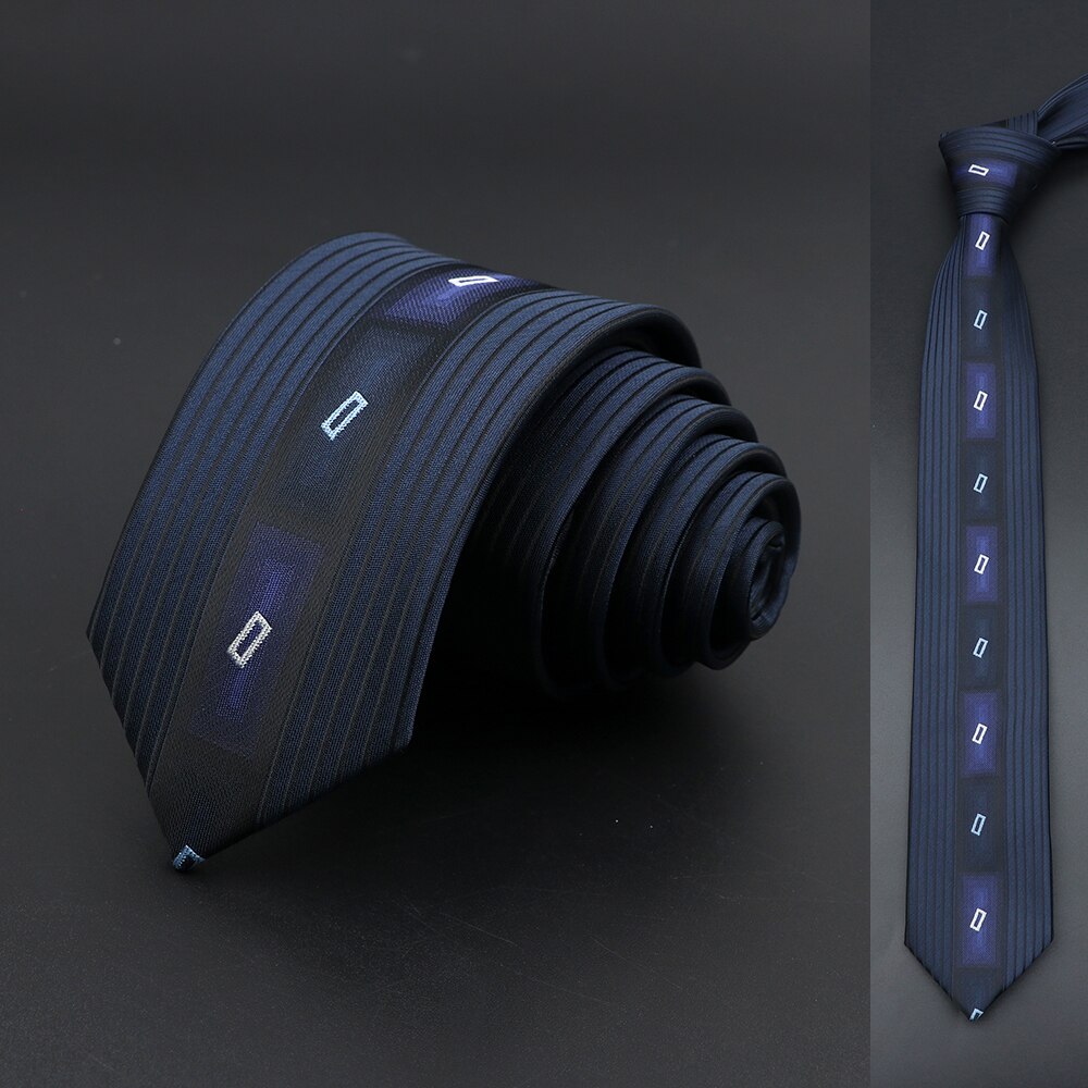 Corbatas delgadas de 6cm para hombre, corbata para vestido de boda, de Cachemira Floral de retales, lazo negro y azul, accesorio de negocios para camisa, , Cravate: 14