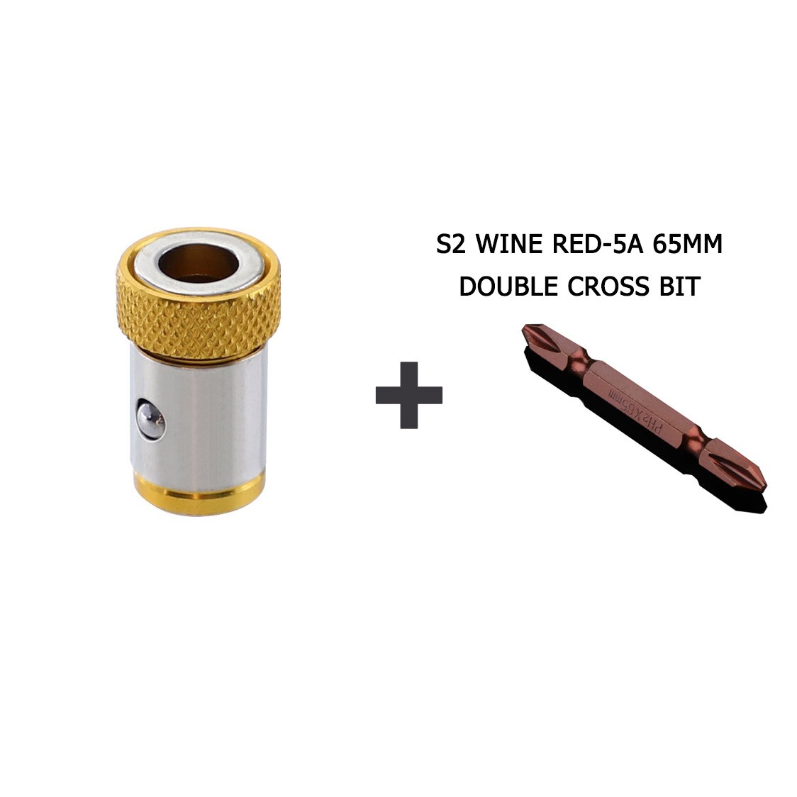 Screwdriver Drill Bit Magnetic Ring For 6.35mm Magnetic Adjustable Screw Drill Tip Magnet Powerful Ring Tools Set: Yellow set