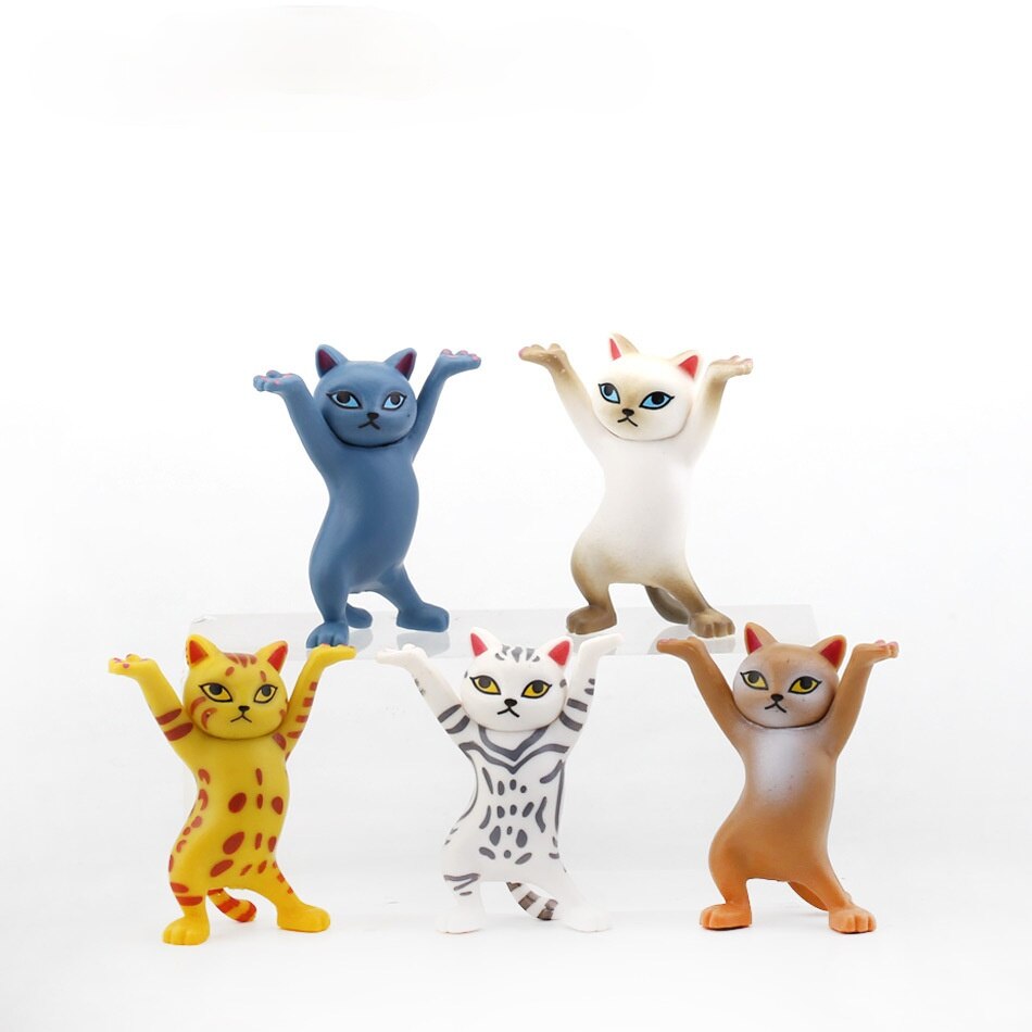 Uchwyt robić podnoszenia kota ręcznie robione ozdoby modelowe podniosły pióro robić telefonu: cat02