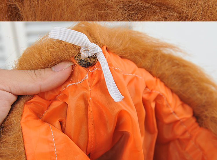 Hair Ornaments Pet dog Costume Halloween Clothes Fancy Dress Up Lion Mane Wig for Large Dogs supplies