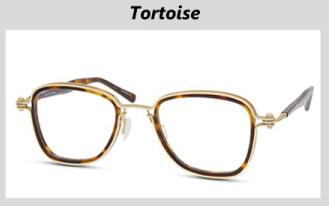 Titanium retro myopisk ramme mænd og kvinder ultralette optiske brilleramme: Skildpadde