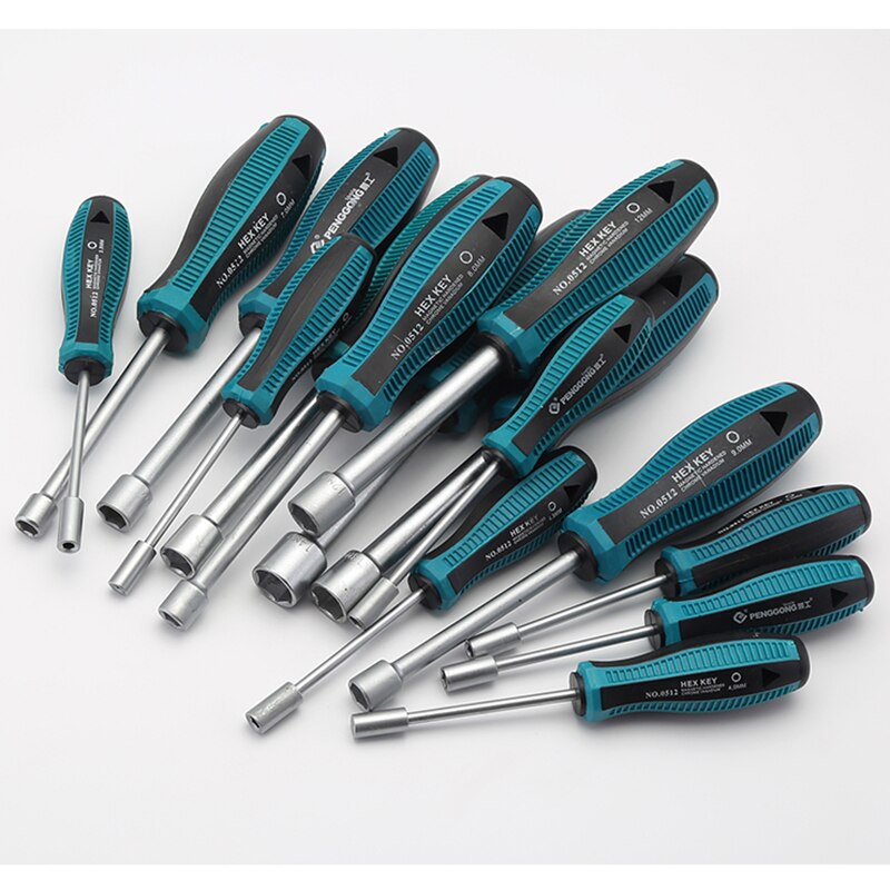 Jeu de tournevis, clé à douille, électricien, Allen, jeu de tournevis, écrou hexagonal, outils à main, 3-14mm