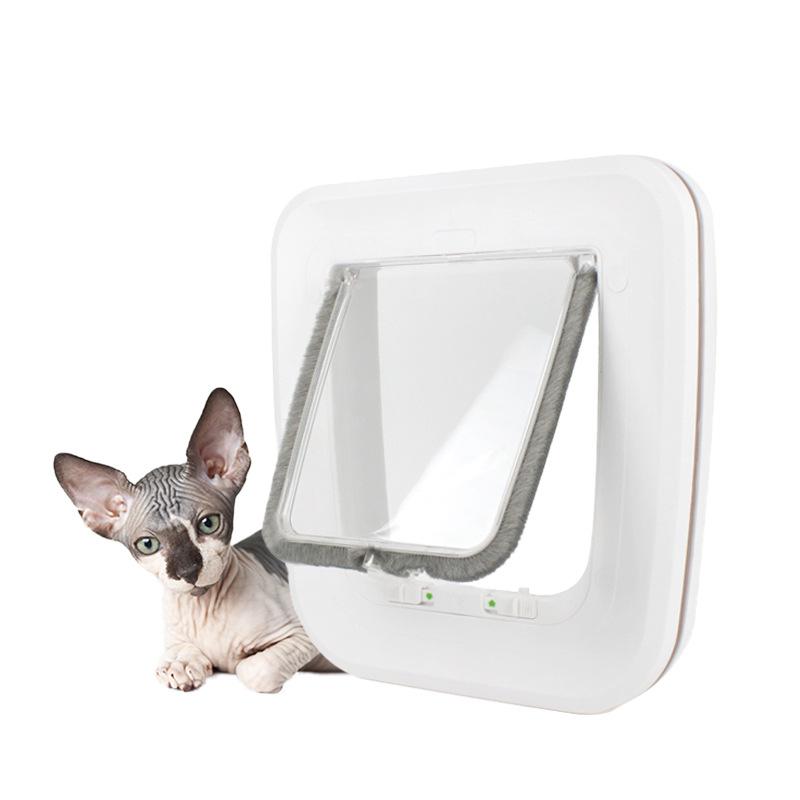 Gepatenteerde Hond Kat Kitten Deur Beveiliging Flap Deur Plastic Dier Kleine Kat Hond Poort Deur dierbenodigdheden