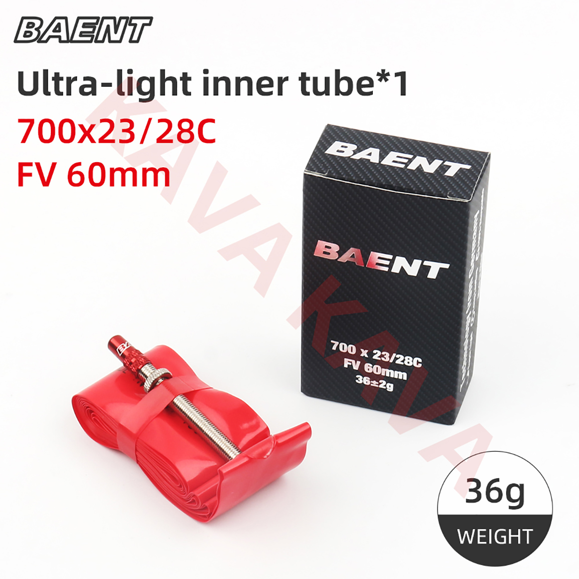 Baent Road Bike Inner Tube Ultralight 700x23/28/32/43C TPU Material Bicycle Tyres 60mm 80mm French Valve Speed Bike Parts: Ivory