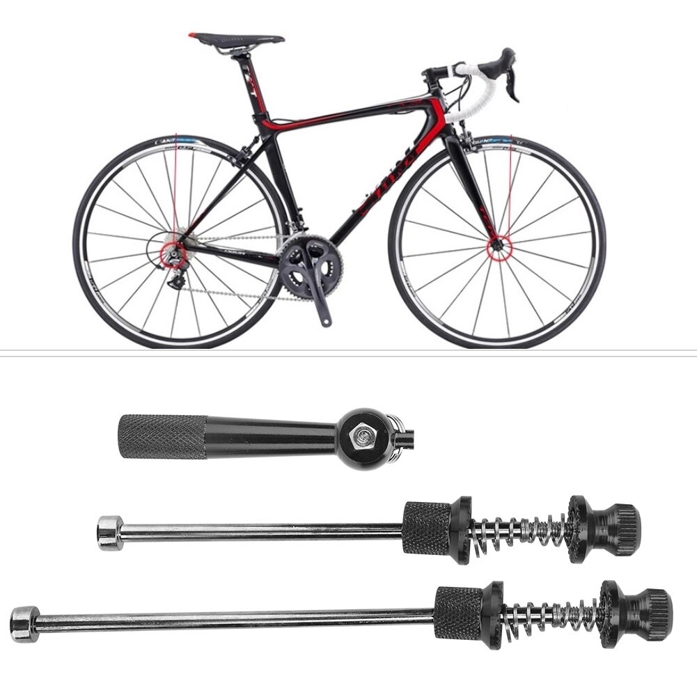 Juego de pinchos para bicicleta, herramienta de seguridad ultraligera de bloqueo, aleación de aluminio, antirrobo, liberación rápida