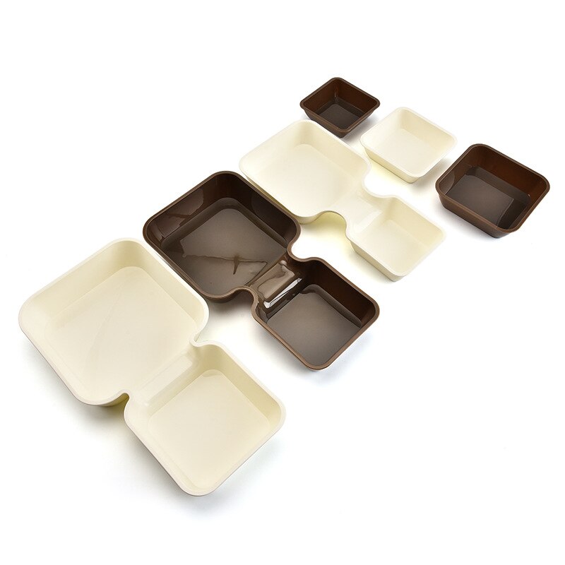 Dried Fruit Compartment Box Nut Box Melon Seed Plate Dried Fruit Plate Living Room Home Kitchen Snack Fruit Plate