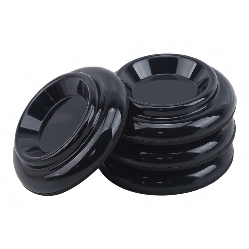 4 Uds de negro Vertical rodaja de rueda de Piano taza teclado electrónico instrumento piezas para Piano y accesorios: Black
