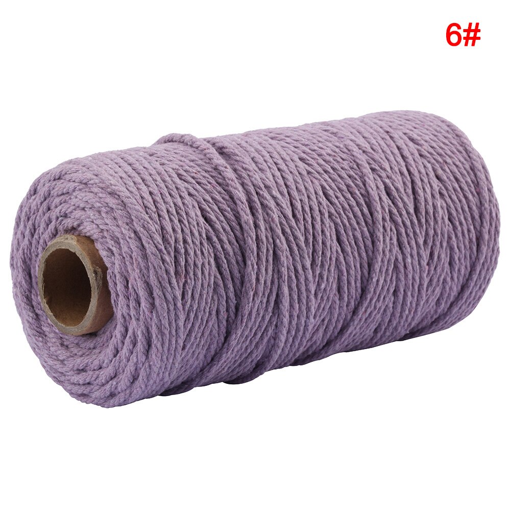 2mm Colorful Anti-Fading Cotton Rope DIY Decorative Wrapping Accessory Hand Tools PAK55: 6