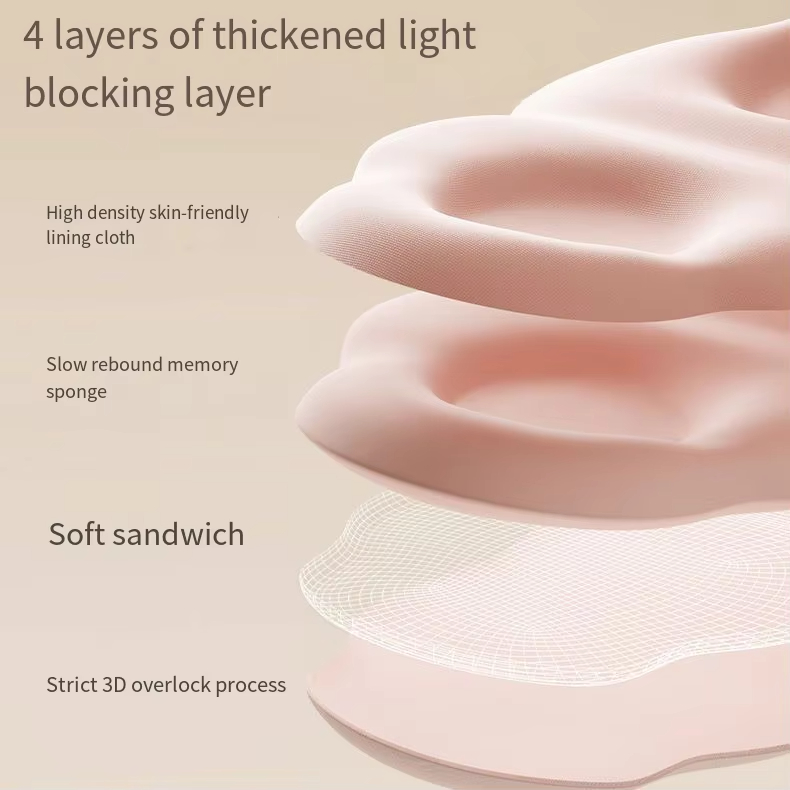 1PC Cloud 6D Oogmasker Slaap Verduisterend Ademend Driedimensionaal Oogmasker Mannen en Vrouwen Dutje Prachtige Slaap Speciale Oogmaskers