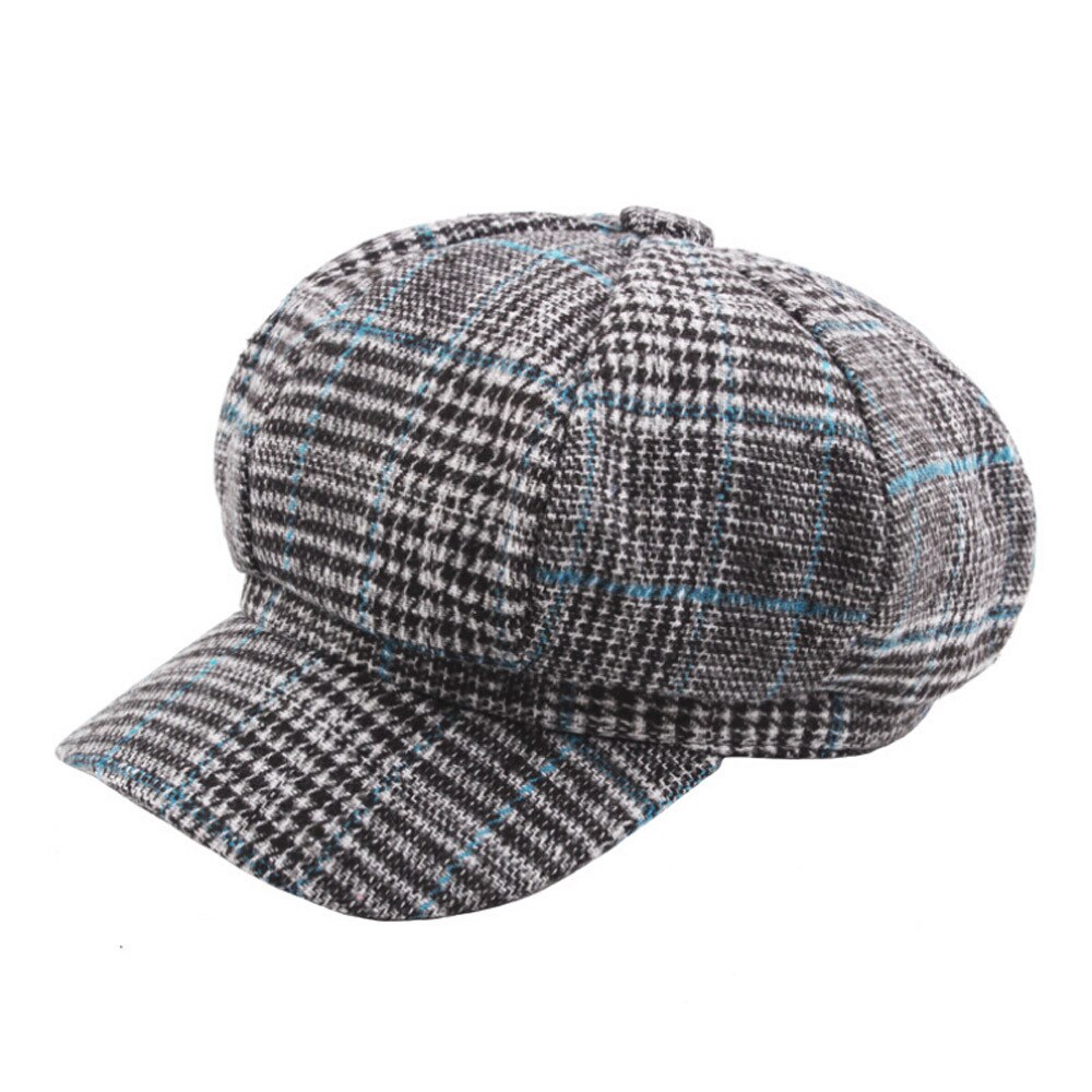 Hoed Vrouwen Unisex Vintage Twill Katoen Baseball Cap Vintage Unadjustable Hoed Sombrero Mujer Casual Mode Plaid Hoed