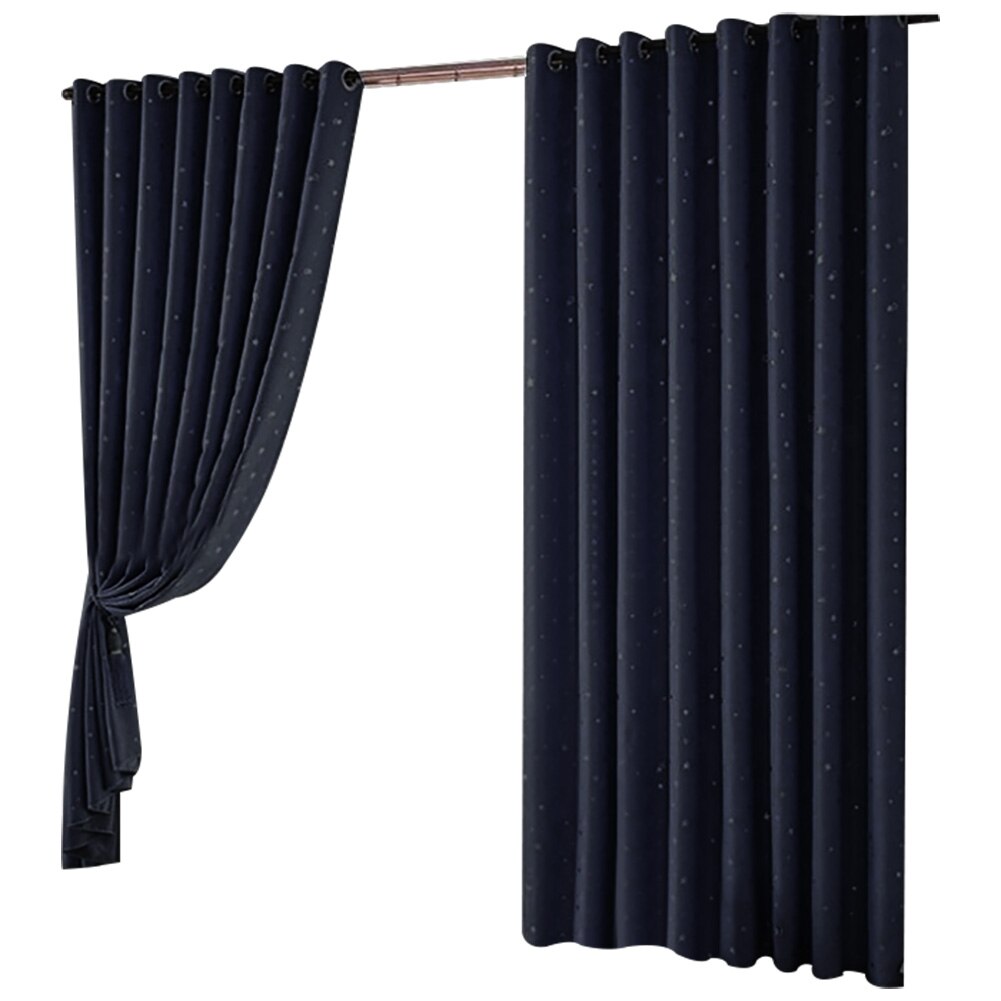 Stjerner vinduesgardin fuld mørklægningsskygge soveværelse gardiner: Ndg / 2a
