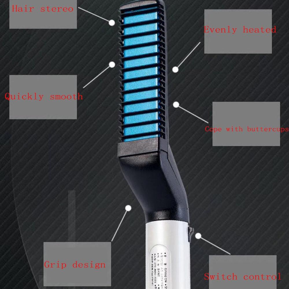 Peineta de pelo para hombre de doble uso de estilo coreano con forma multifuncional