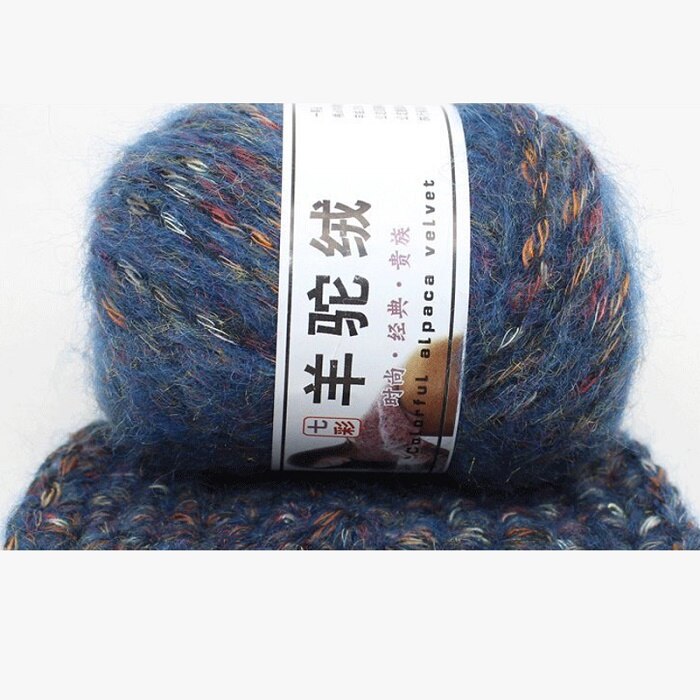 Alpaga de vêtements, couture et fils, pull, écharpe, gants, chapeau, tricot à la main, fils mélangés, 15 couleurs: 3