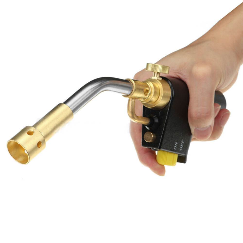 Heat Propane Torch 3 Replaceable Nozzles Multi Purpose High Intensity Trigger Start Torch for Brazing and Barbecue