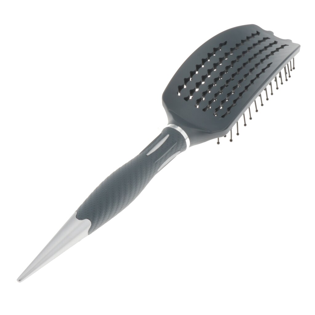 Nylon Rat Tail Large Curling Paddle Brush for Detangling Volumizing Blow Drying