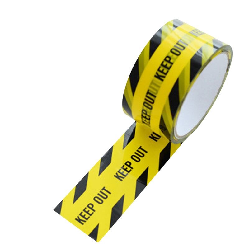 Kk 1 rull 48mm*25m advarselstape sikkerhetslim barrikade vått gulv forsiktig tape!