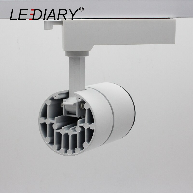 LEDIARY Top LED Track Lampe 15 W 220 V 15 Grad 2 Drähte Kommerziellen Beleuchtung Shop Mall Hotel TOYO ganze Aluminium COB RA85
