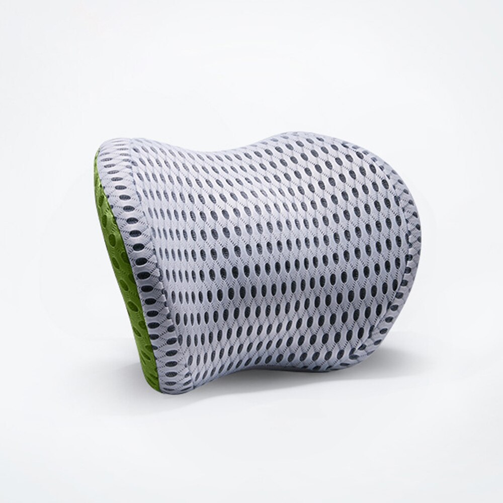 Reposacabezas de malla 4D para coche, almohada para el cuello, soporte Lumbar curvo para la espalda, transpirable, para el coche: 4