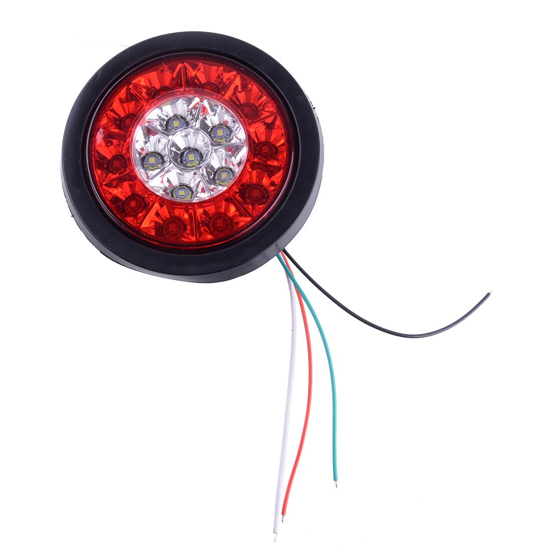 6x 12v/24v LED Hamburger 3 Funktion Heck Lichter Rund Anhänger