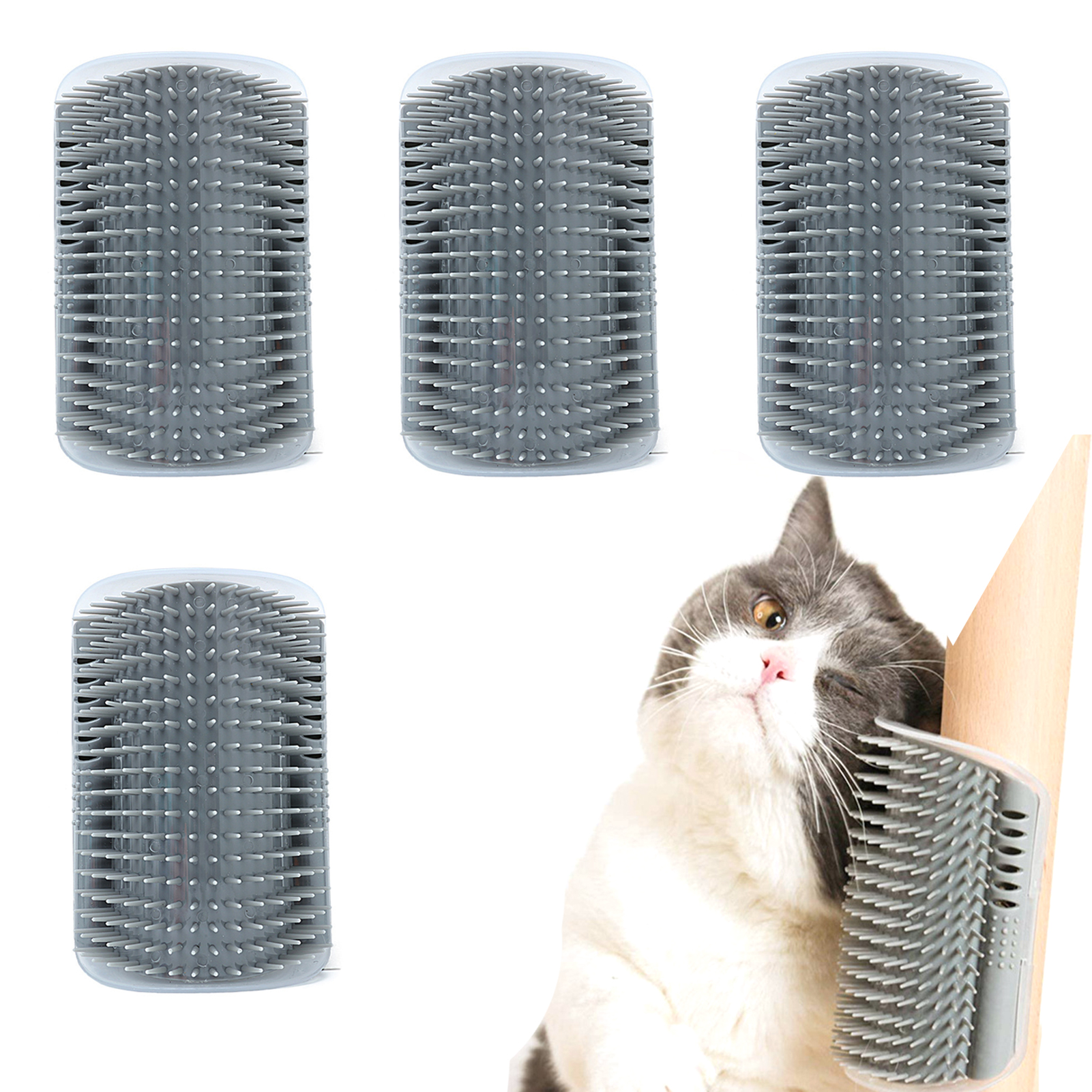 Masseur électrique pour chat, soins de santé, relaxation des épaules, du cou, des tissus profonds de la tête, Massage du cuir chevelu, appareil vibrant: 4 Pack