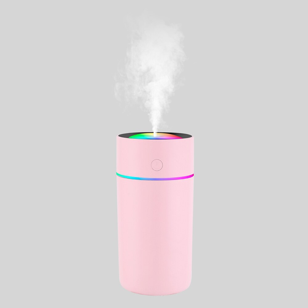320ml Car USB Humidifier Cup Portable Humidifier for Car Office Bedroom Filter Free Vaporizer Mini Cup Humidifier: Pink