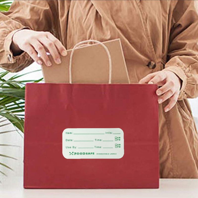 250pcs/roll Kitchen Food Storage Labels Refrigerator Freezer Adhesive Sticker C6UE