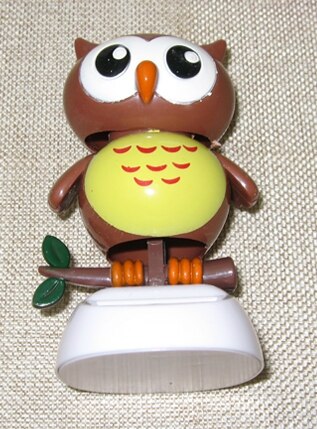 solar owl doll Shake Head To Furnishing Articles Vehicle Interior Lovely Flowers Car Solar Owl Accessories Small Place Doll