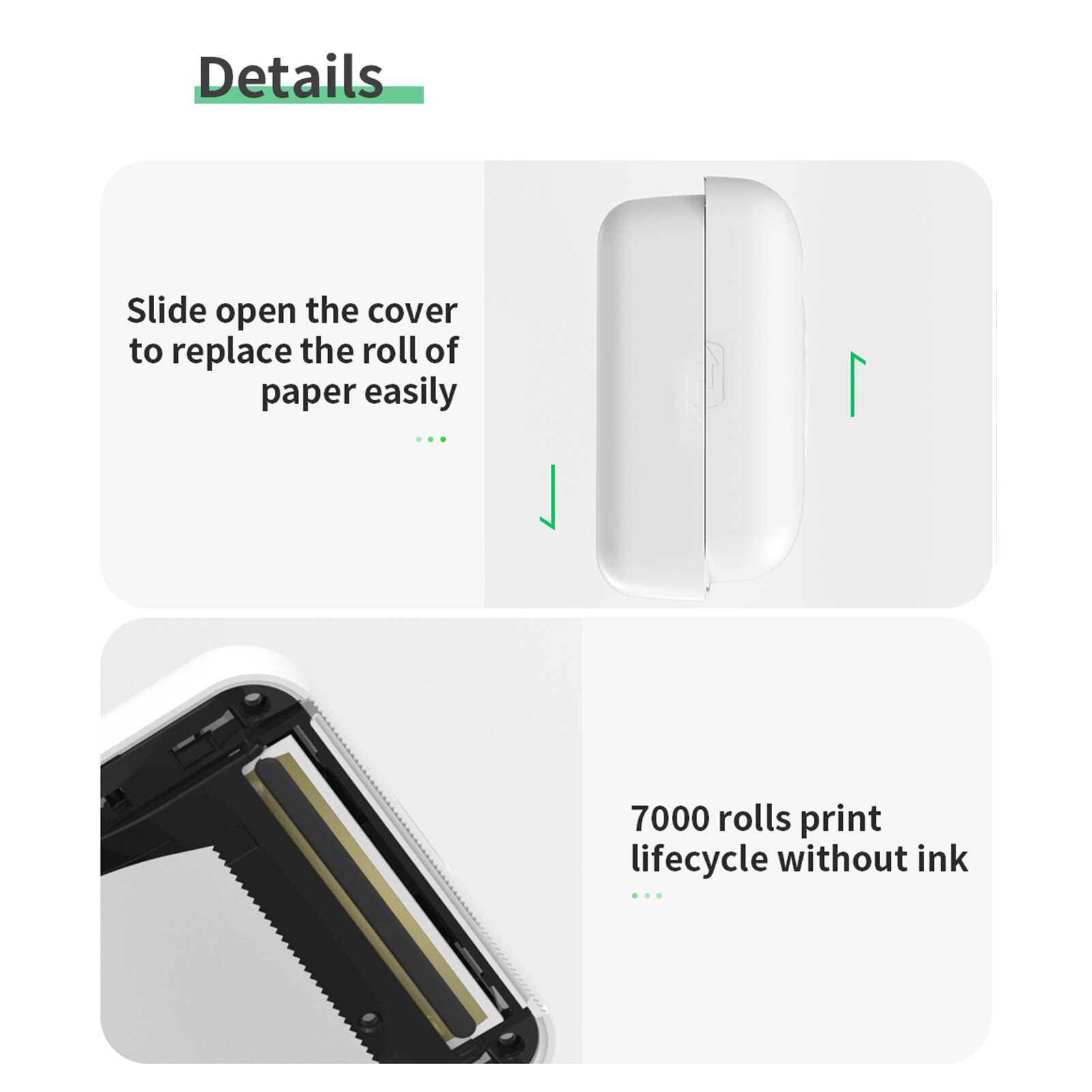 Peripage A6 304Dpi Mini Foto Bluetooth Printer Pocket Photo Printer Marker Voor Mobiele Telefoon Android En Ios Printer papier