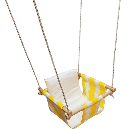 Bibebe – balançoire rembourrée pour enfants: YELLOW