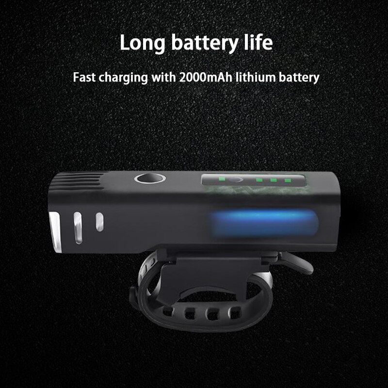 Cykellygte forlygte cykelforlygte genopladelig cykelforlygte vandtæt led forlygte