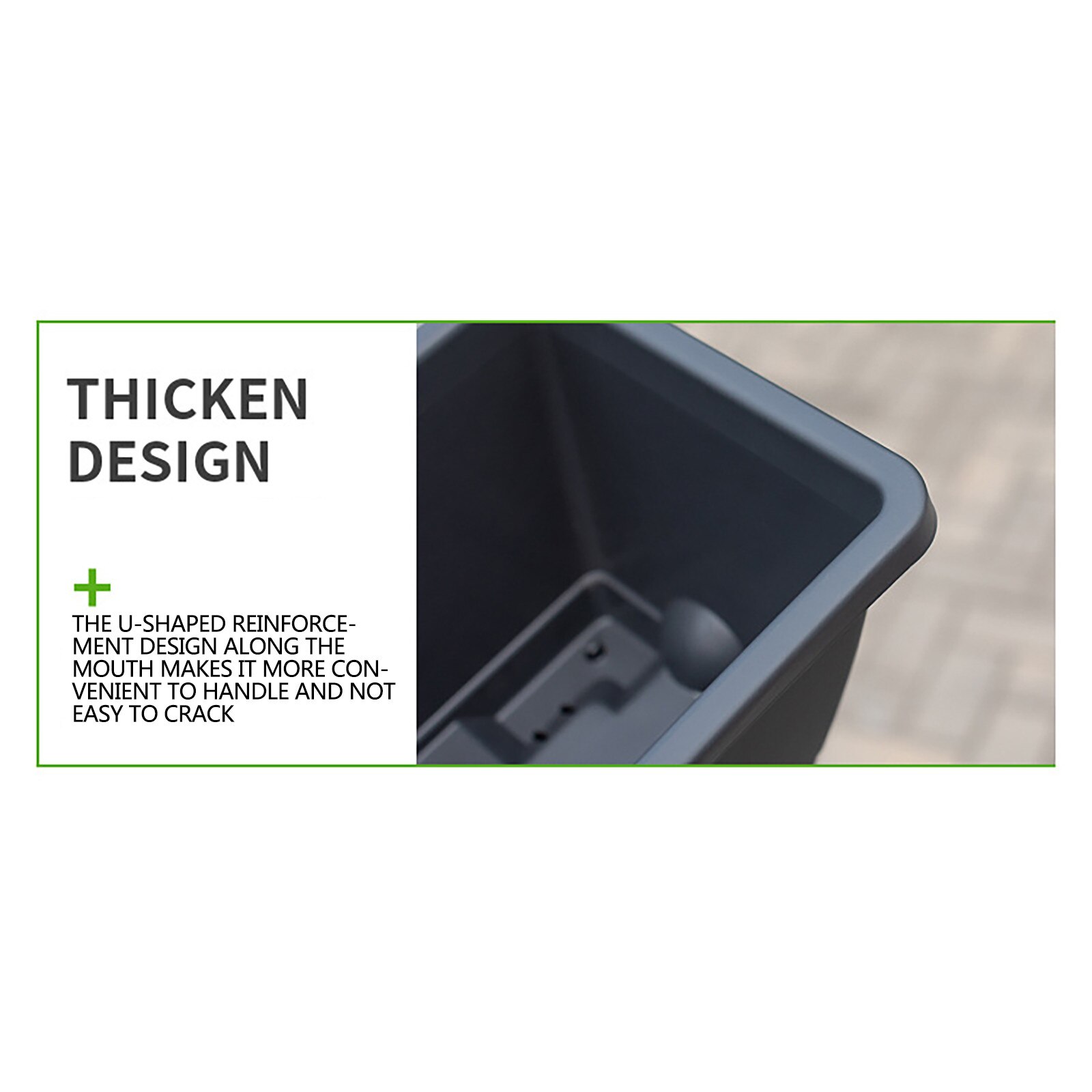 Vegetable Planting Pot Plastic Flower Pot Balcony Vegetable Planting Trough Rectangle Flowerpot Vegetable Garden Planting