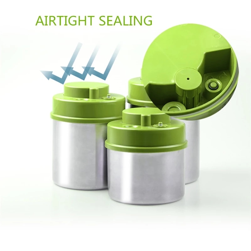 Large capacity vacuum sealed tank stainless steel container food storage bottle coffee bean tank storage tank kitchen storage