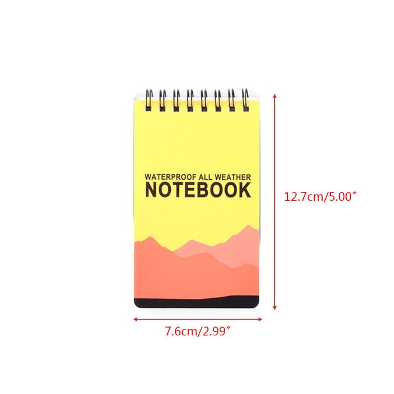 Waterproof Notepad Language Learning Coil Book Vocabulary Diary Notebook Pocket Memo Travel