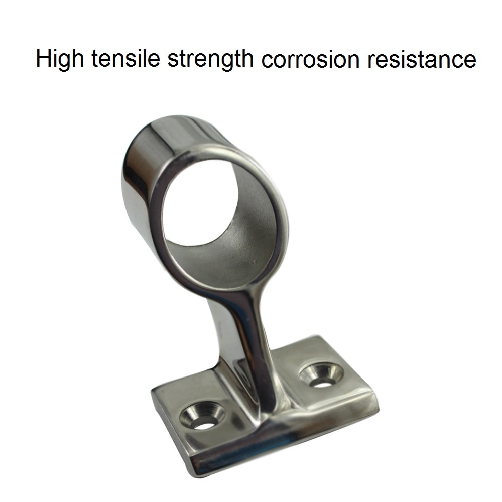 2PCS 316 Stainless Steel Hand Rail Fitting Center Bracket Stanchion 7/8 inch 1 inch Marine Boat Hardware For 22mm And 25mm Tube