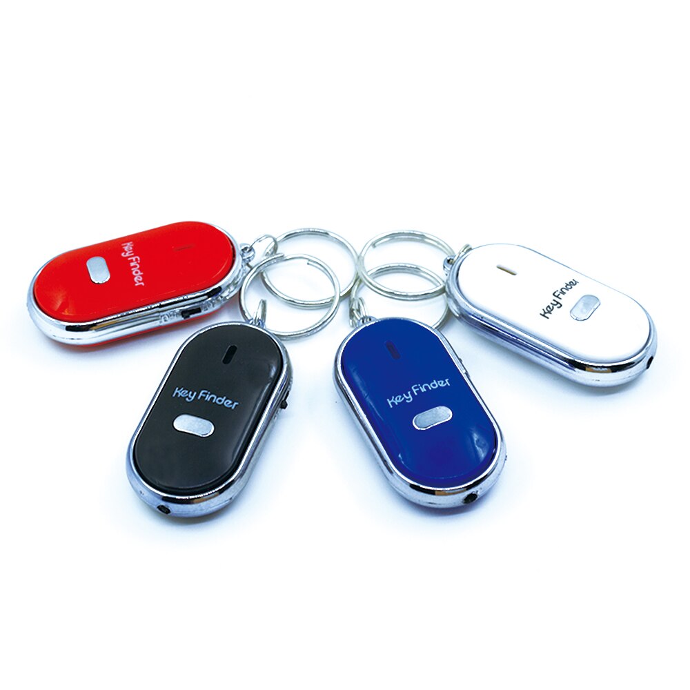 Mini Whistle Key finder Locator Anti-lost Flashing Child Alarm Locator Beeping Remote Kids Key Wallet Keychain Tracker LED Light