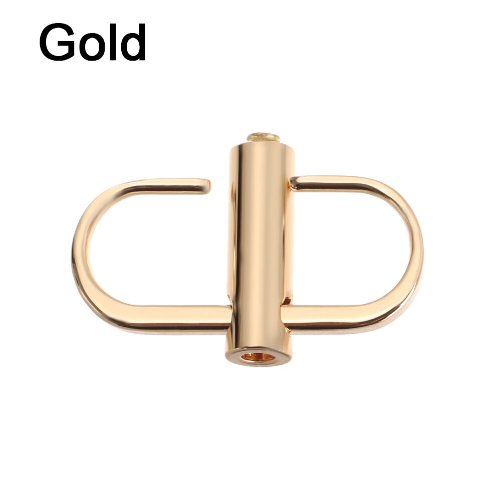 Verstelbare Metalen Gesp Clip Handtas Keten Riem Lengte Verkorten Zak Schroef Positionering Aanpassing Gesp Accessoires Outdoor Tool: Gold