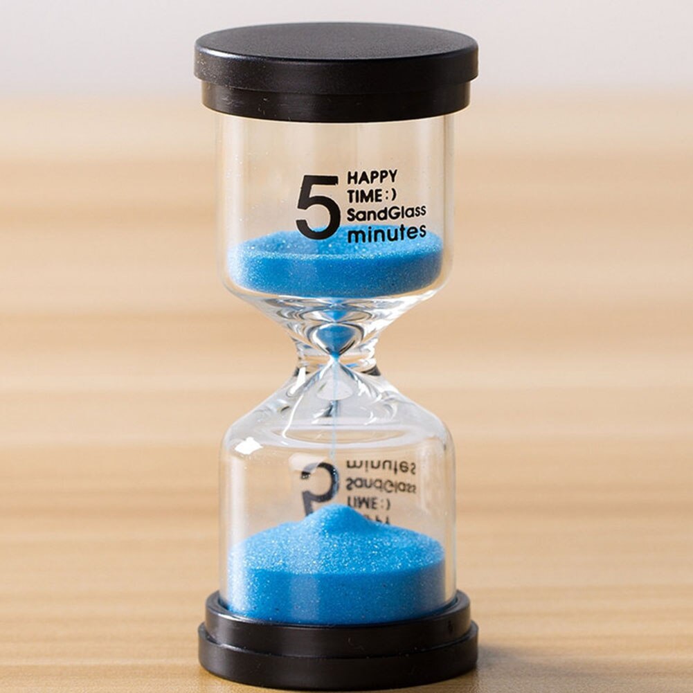 Decorative 5/10/15/30 Mins Sand Timer Sand Clock Kitchen Timer Kid Household Desktop Ornaments Sandglass Ornaments: Blue / 5min