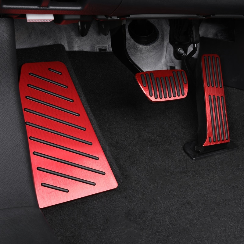 Auto Gemodificeerde Accessoire Voor Toyota RAV4 ~ + Aluminium Accelerator Rempedalen Decoratieve Cover Anti-Slip Pad inbouwen
