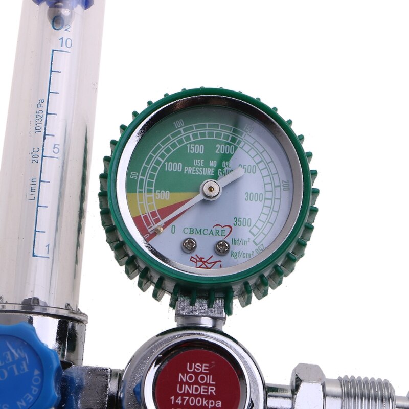 Oxygen Regulator O2 Pressure Reducer with G5/8 Male Thread Compatible with Inhalator Pressure Reducing Val ve Inhalator